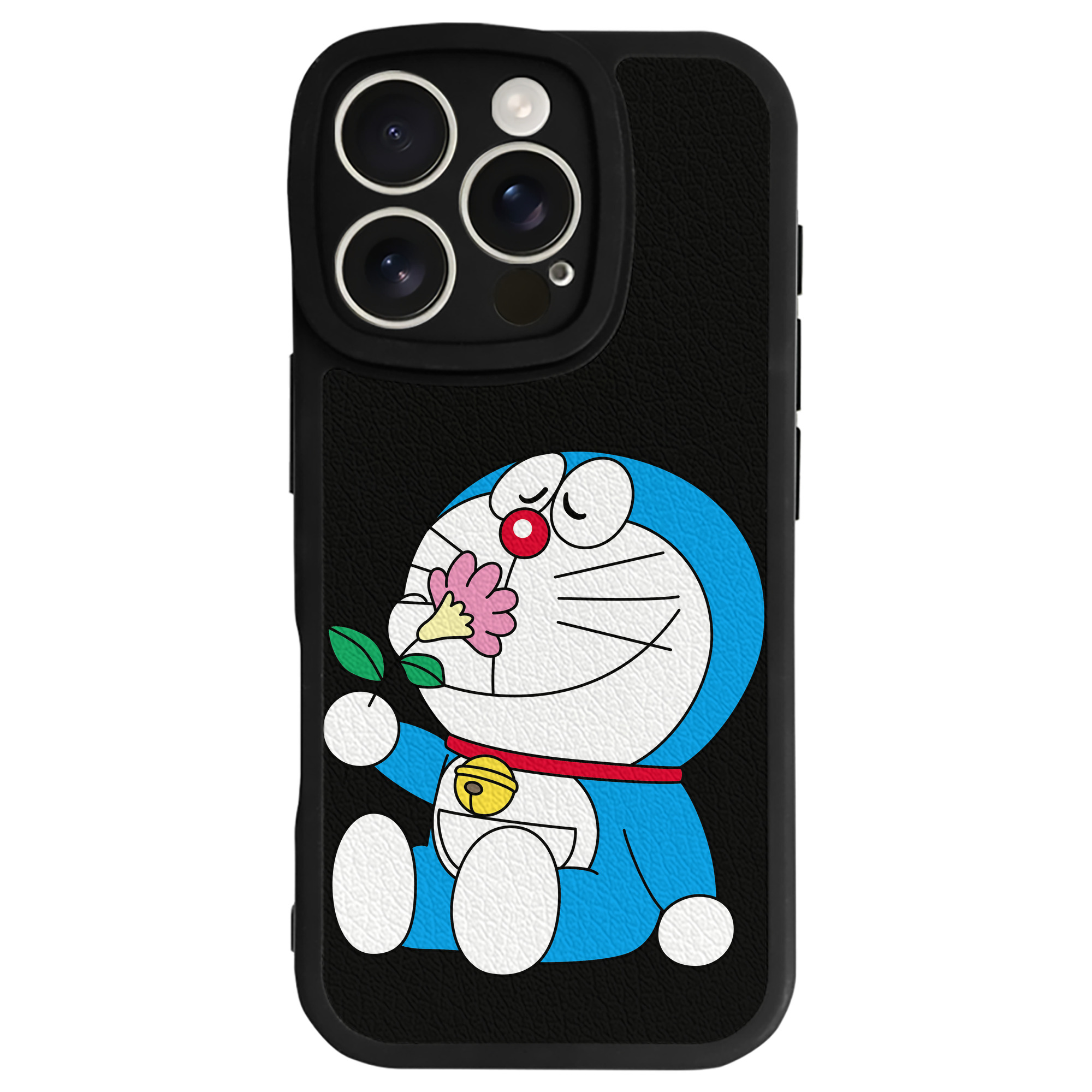 （画像用） ドラえもん Doraemon 【iPhone 16シリーズ対応】シリコンスマホケース（レザー調） 材質：シリコン